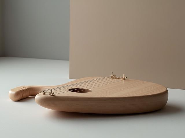 マット仕上げのモダンな三味線