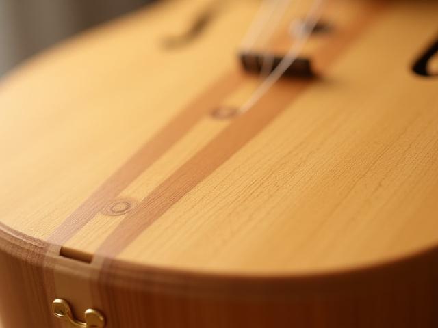 桐材を使った琴のボディと、その温かい木目
