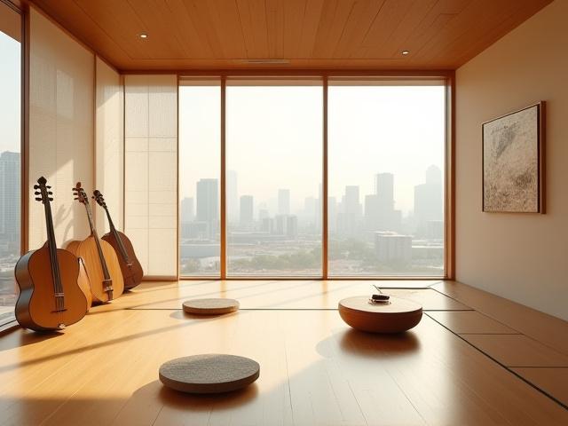 銀座の明るいレッスン室