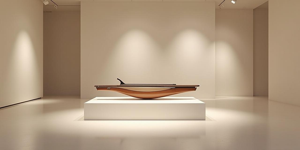 モダン和楽器を展示するギャラリースペース