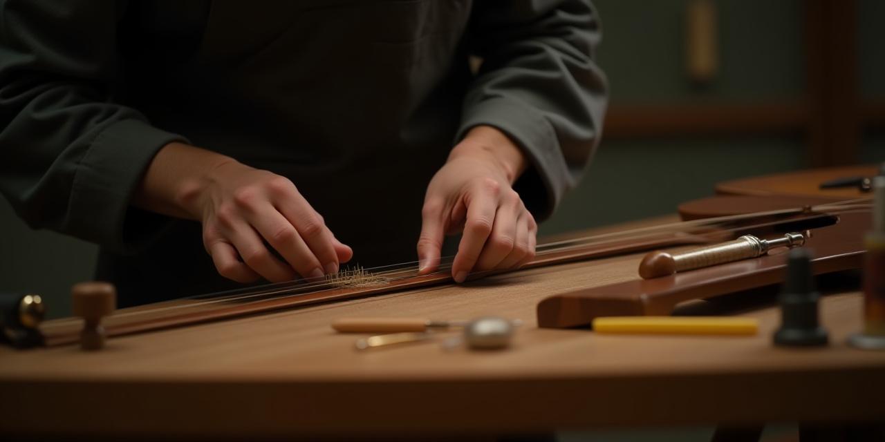 職人が作業中の修理工房